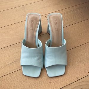 Schutz Lizah Nappa Leather Mule (Size 8)